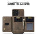 Carteira de Couro Aveludado - Essence™ [CAPINHA DE BRINDE PARA SEU IPHONE]